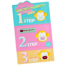 Golden Monkey Glamour Lip 3-Step Kit [2-pcs]